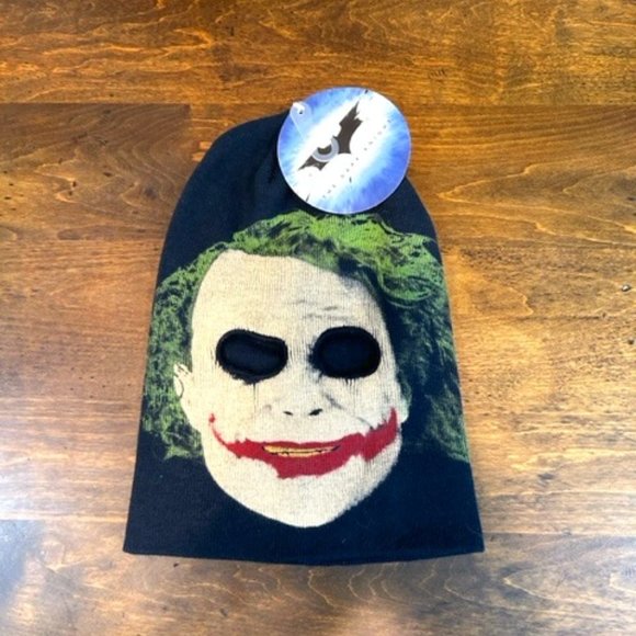 DC Comics Other - NWT DC Comics Dark Knight Joker Heath Ledger Dark Knight Ski Knit Cap Mask